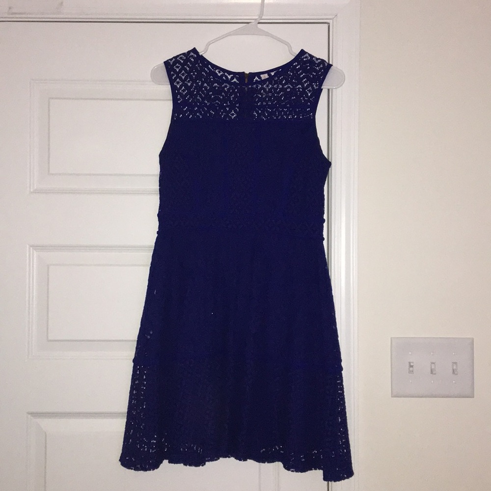 Xhilaration Lace Dress Royal Blue